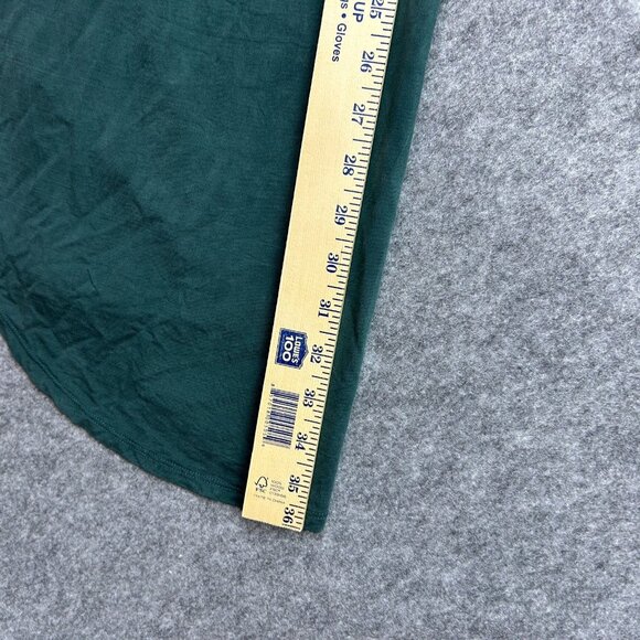 Dolan Left Coast Collection V-Neck Tegan Tunic Dress Women's Size XS Green Cupro - Picture 11 of 12